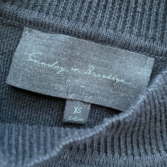 Sunday in Brooklyn Lorena Sweater XS Charcoal Gray Knit Mock Neck Anthropologie - Picture 7 of 7